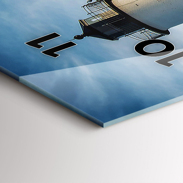 Modern vertical wall clock Annisquam Lighthouse