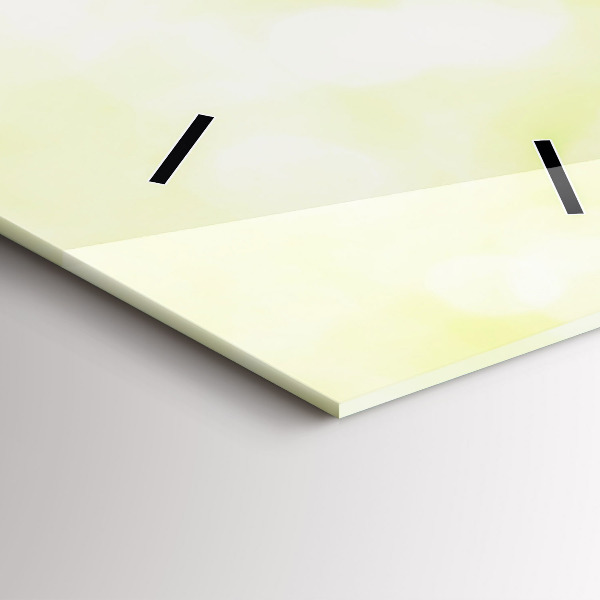 Modern vertical wall clock Green grass
