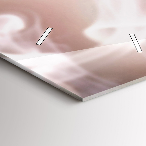 Modern vertical wall clock A cup of coffee