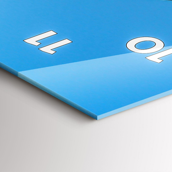 Modern vertical wall clock Mountain view