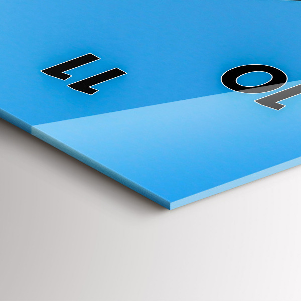 Modern vertical wall clock Mountain view