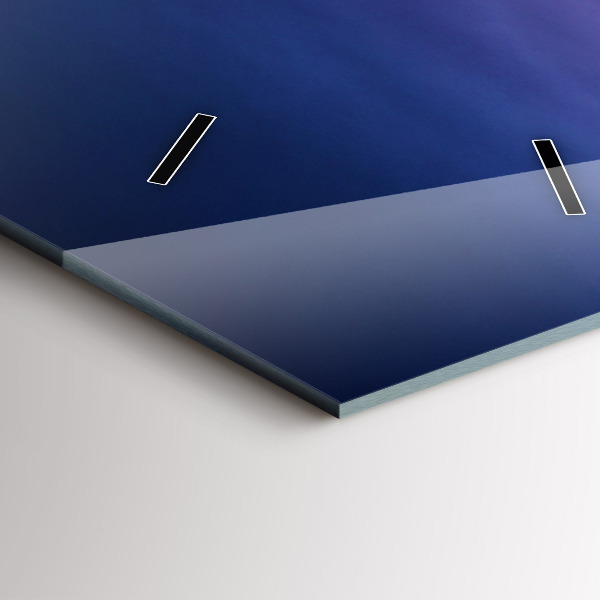 Modern vertical wall clock New York and the sunset