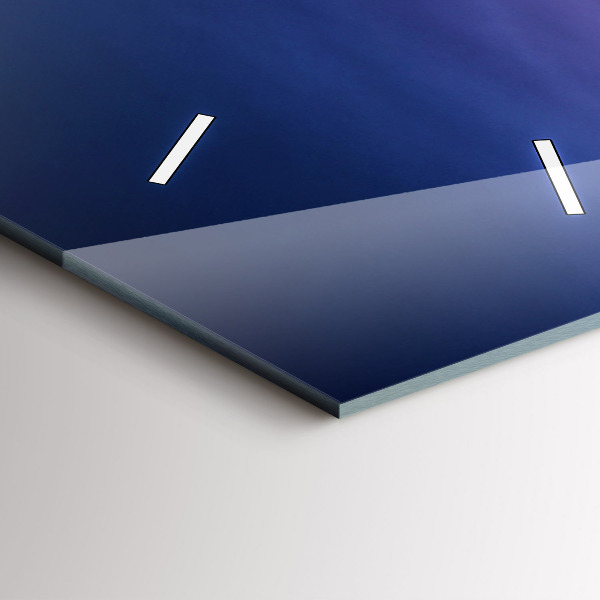 Modern vertical wall clock New York and the sunset