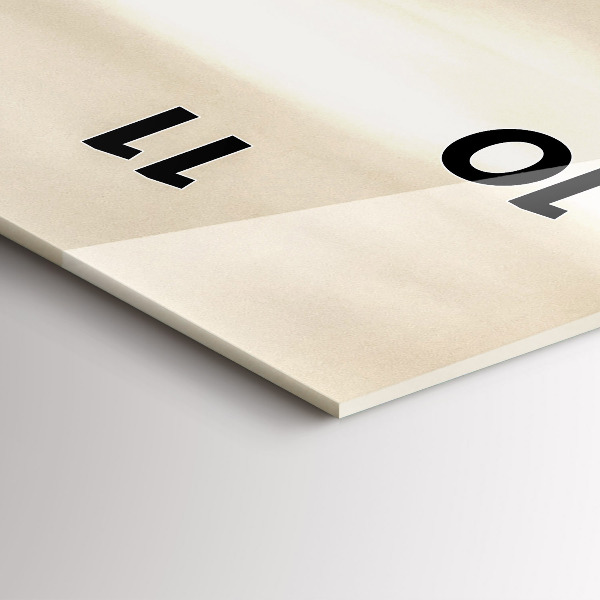 Modern vertical wall clock Landscape panorama of Paris