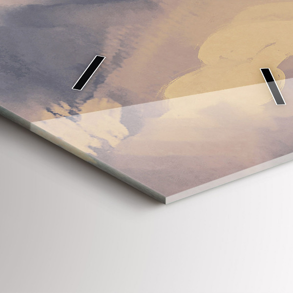 Modern vertical wall clock Paper ships