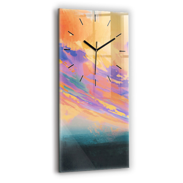 Modern vertical wall clock Platonic love
