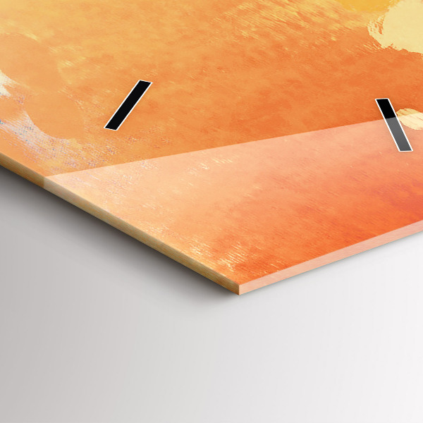 Modern vertical wall clock Platonic love