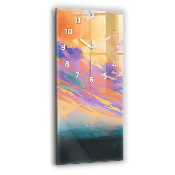 Modern vertical wall clock Platonic love