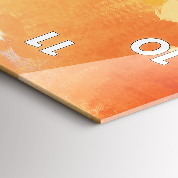 Modern vertical wall clock Platonic love