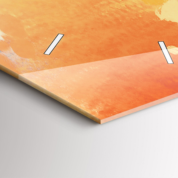 Modern vertical wall clock Platonic love