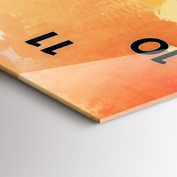 Modern vertical wall clock Platonic love