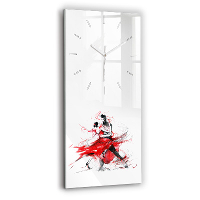 Modern vertical wall clock Dancing couple