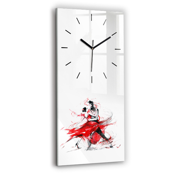 Modern vertical wall clock Dancing couple