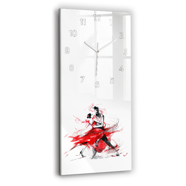 Modern vertical wall clock Dancing couple