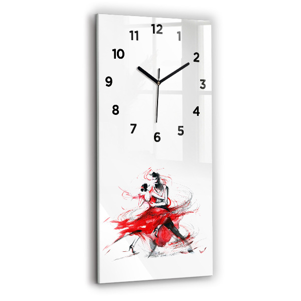 Modern vertical wall clock Dancing couple