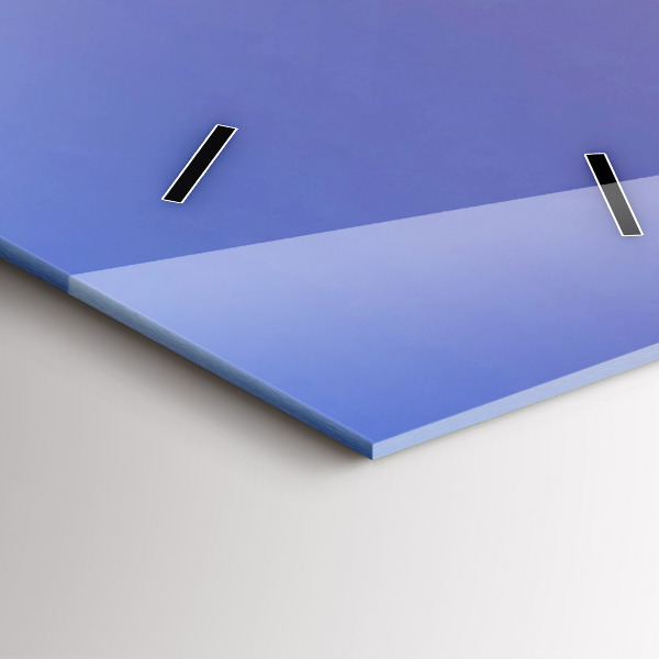 Modern vertical wall clock View of Barcelona