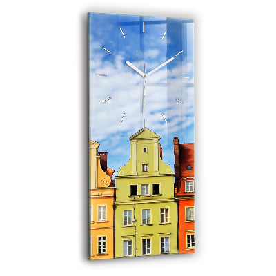 Modern vertical wall clock Wroclaw - Old Town