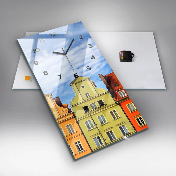 Modern vertical wall clock Wroclaw - Old Town