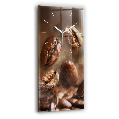 Modern vertical wall clock Coffee beans