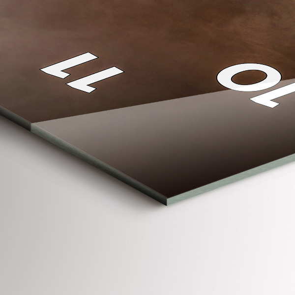 Modern vertical wall clock Coffee beans