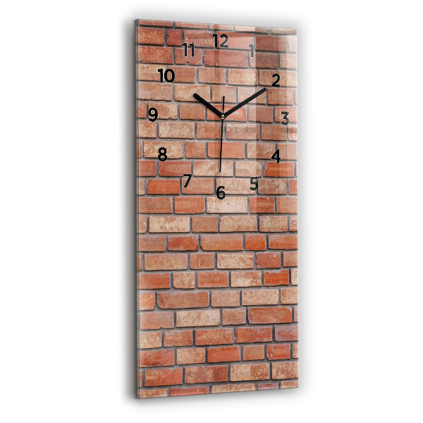 Modern vertical wall clock Brick wall