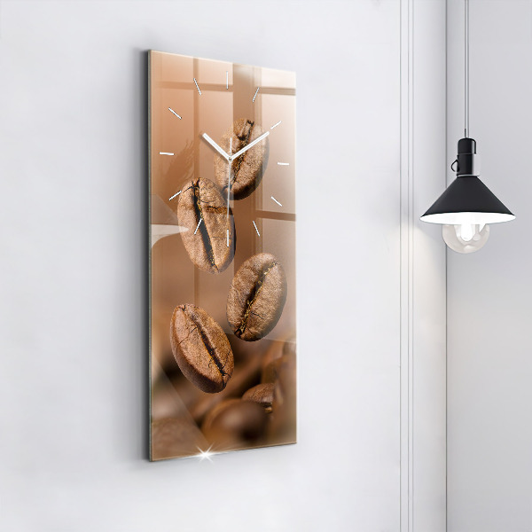 Modern vertical wall clock Abstract colors