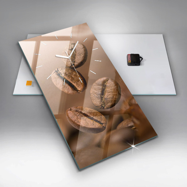 Modern vertical wall clock Abstract colors