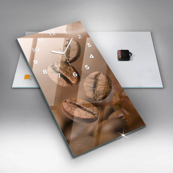 Modern vertical wall clock Abstract colors