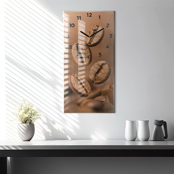 Modern vertical wall clock Abstract colors