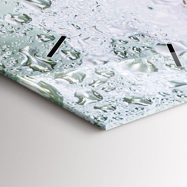 Modern vertical wall clock A mug of beer