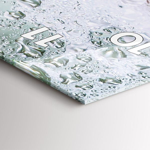 Modern vertical wall clock A mug of beer