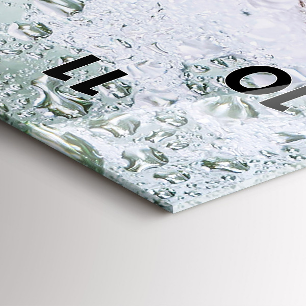 Modern vertical wall clock A mug of beer