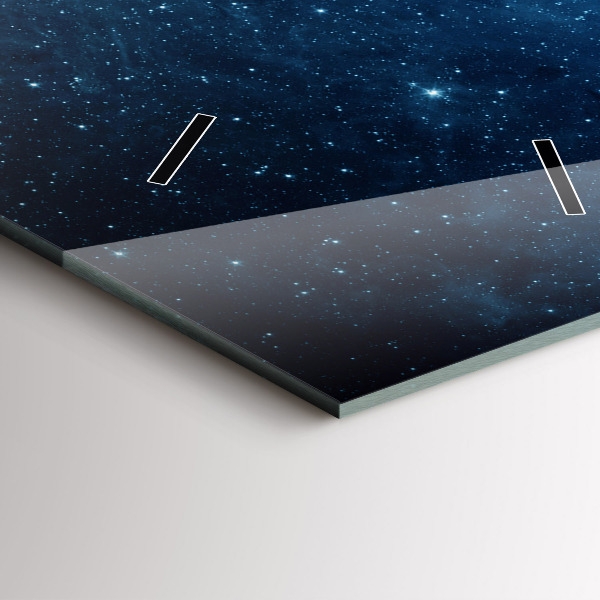Modern vertical wall clock Earth and Galaxy – NASA