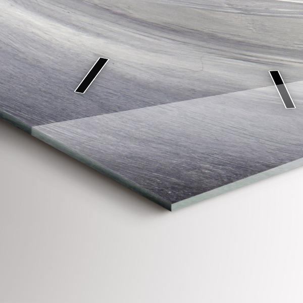 Modern vertical wall clock Raven in the moonlight