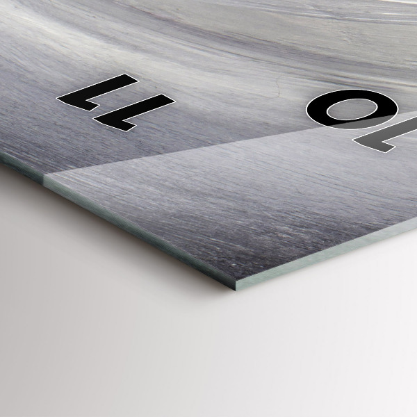 Modern vertical wall clock Raven in the moonlight