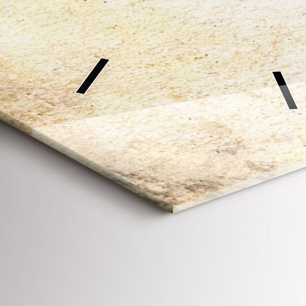 Modern vertical wall clock Abstract portrait of a woman