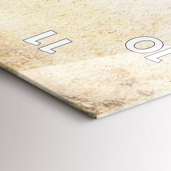 Modern vertical wall clock Abstract portrait of a woman