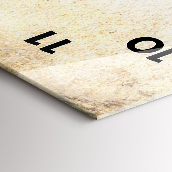 Modern vertical wall clock Abstract portrait of a woman