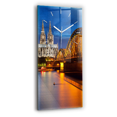 Modern vertical wall clock Bridge in Germany
