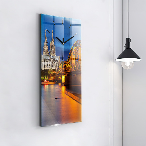 Modern vertical wall clock Bridge in Germany