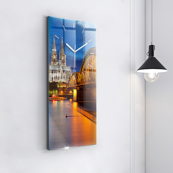 Modern vertical wall clock Bridge in Germany