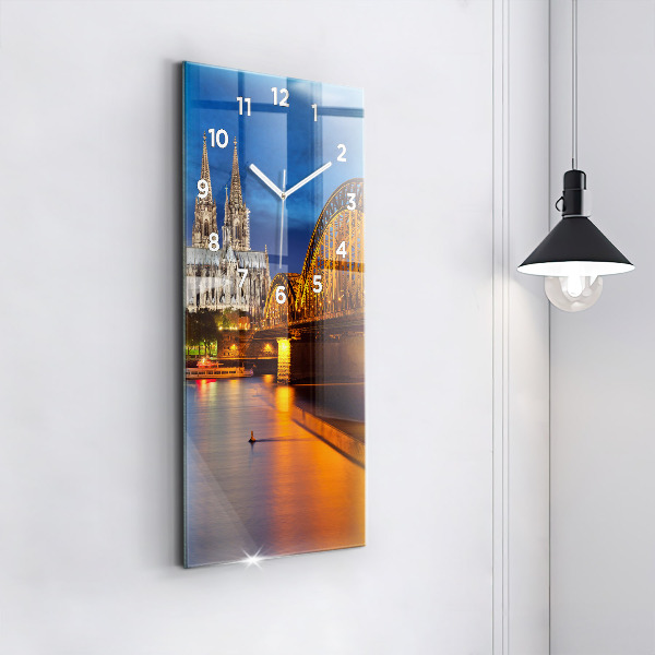 Modern vertical wall clock Bridge in Germany
