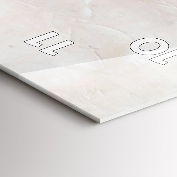 Modern vertical wall clock Oil painting yacht sea