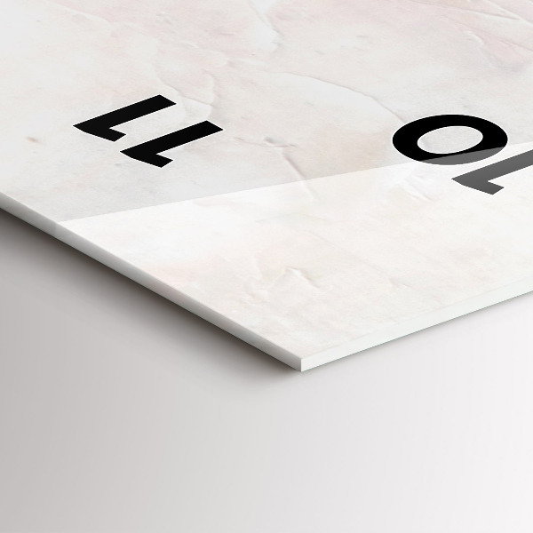 Modern vertical wall clock Oil painting yacht sea