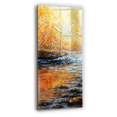 Modern vertical wall clock Artistic art