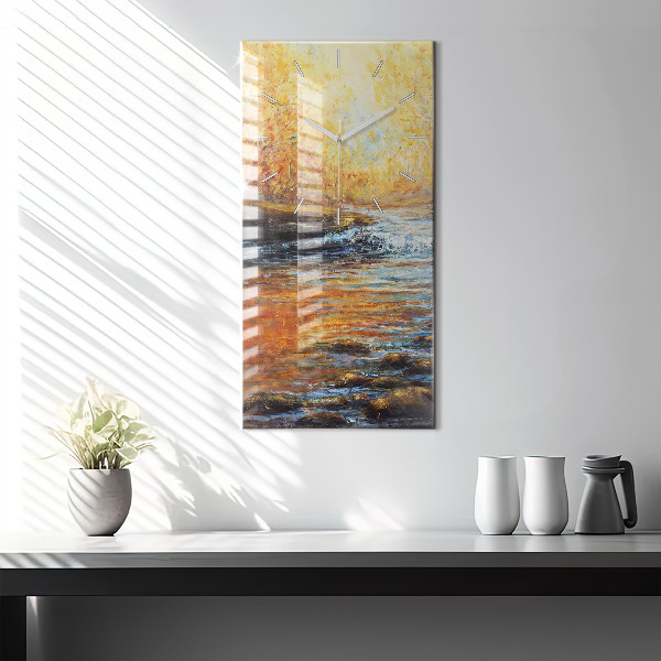 Modern vertical wall clock Artistic art