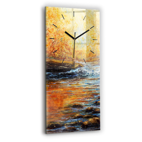 Modern vertical wall clock Artistic art