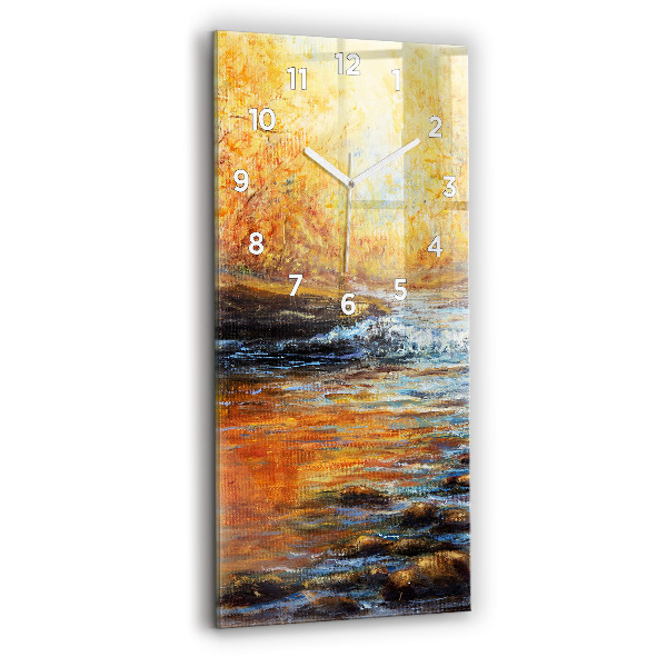 Modern vertical wall clock Artistic art