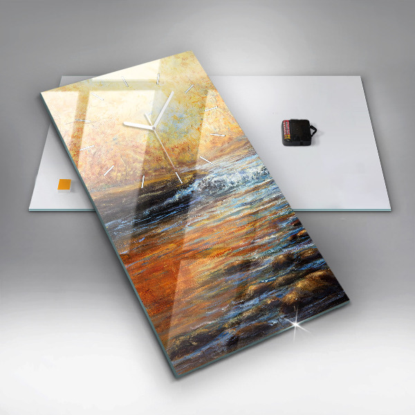 Modern vertical wall clock Artistic art
