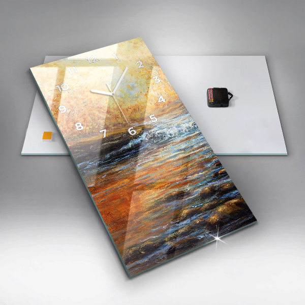 Modern vertical wall clock Artistic art
